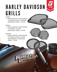 Griglie altoparlanti per speakers Cerwin Vega, Diamond Audio, Rockford Fosgate universali da applicare su moto Harley Davidson