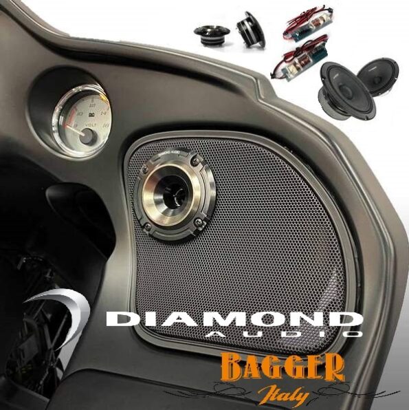 Custom Garage & Motorcycle Audio Assistenza Accessori per Harley Davidson, Sistemi Audio, Radio, Altoparlanti, Ampli, Scarichi, kit Custom