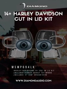 Diamond Audio MSMP694LK  Kit di altoparlanti da 6" x 9" per Harley Davidson® 14+ con Taglio nel Coperchio