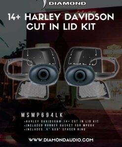 Diamond Audio MSMP694LK  Kit di altoparlanti da 6" x 9" per Harley Davidson® 14+ con Taglio nel Coperchio
