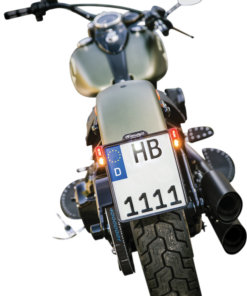Heinz Bikes HBKZ2.0-MB-3TS-I Portatarga 3 in 1 con illuminazione Led