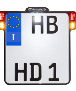 Heinz Bikes HBKZ2.0-MB-3TS-I Portatarga 3 in 1 con illuminazione Led